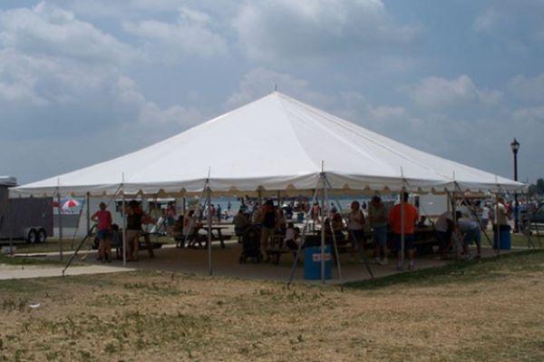 40' x 40' pole tent - sectional